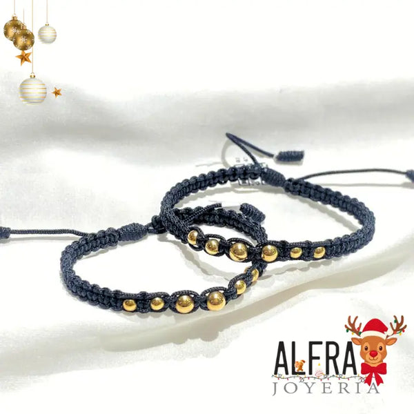 PROMO DUO PULSERAS TEJIDAS 6 BALINES