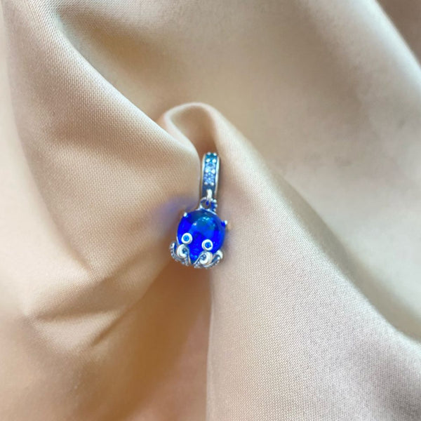 DIJE PARA BRAZALETE DE PULPO AZUL