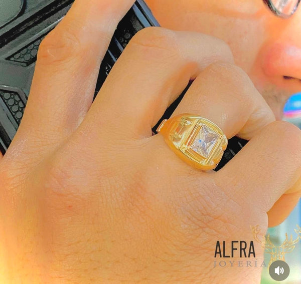 ANILLO CUADRADO CIRCON