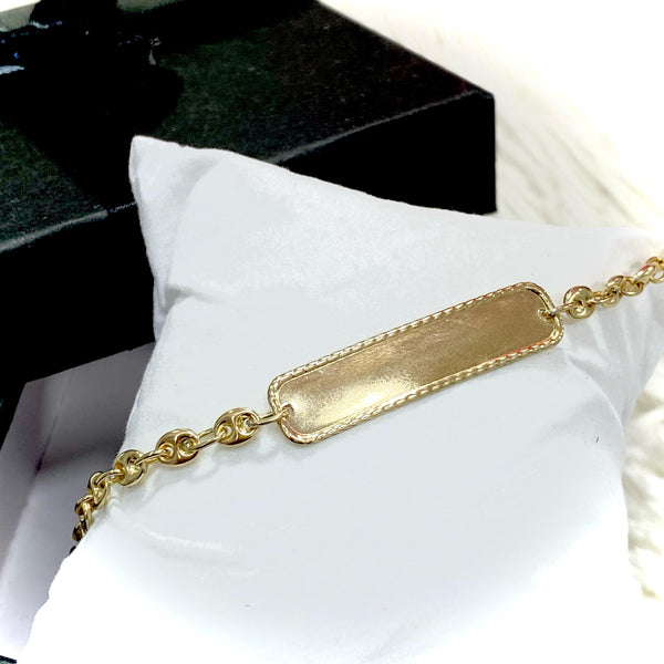 PULSERA GUCCI PLACA GRANDE