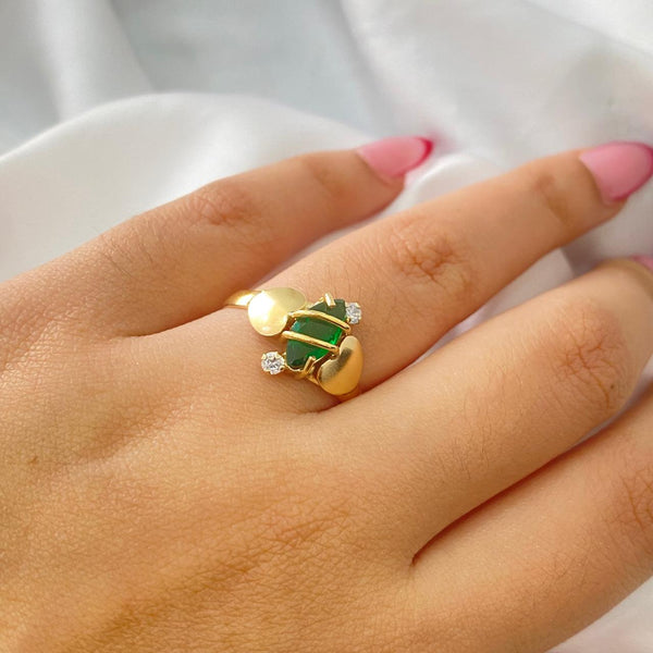 ANILLO CIRCON VERDE