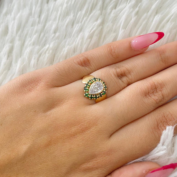 ANILLO CIRCON BLANCO GRANDE